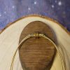 Recycled Gold Guitar String 2 Layer Bangle with Beads - Image 3