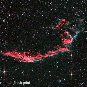 Eastern Veil Nebula - 25cm x 20 cm Matt Finish Print