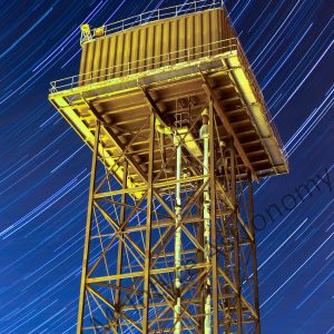 Water Tower Star Trails (Portrait) Colour 25cm x 20 cm Matt Finish Print