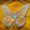 Holographic Butterfly Suncatcher Large, Clear With Iridescent Glitter - Image 4